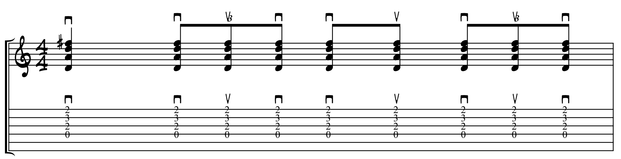 Triplet Strumming Example