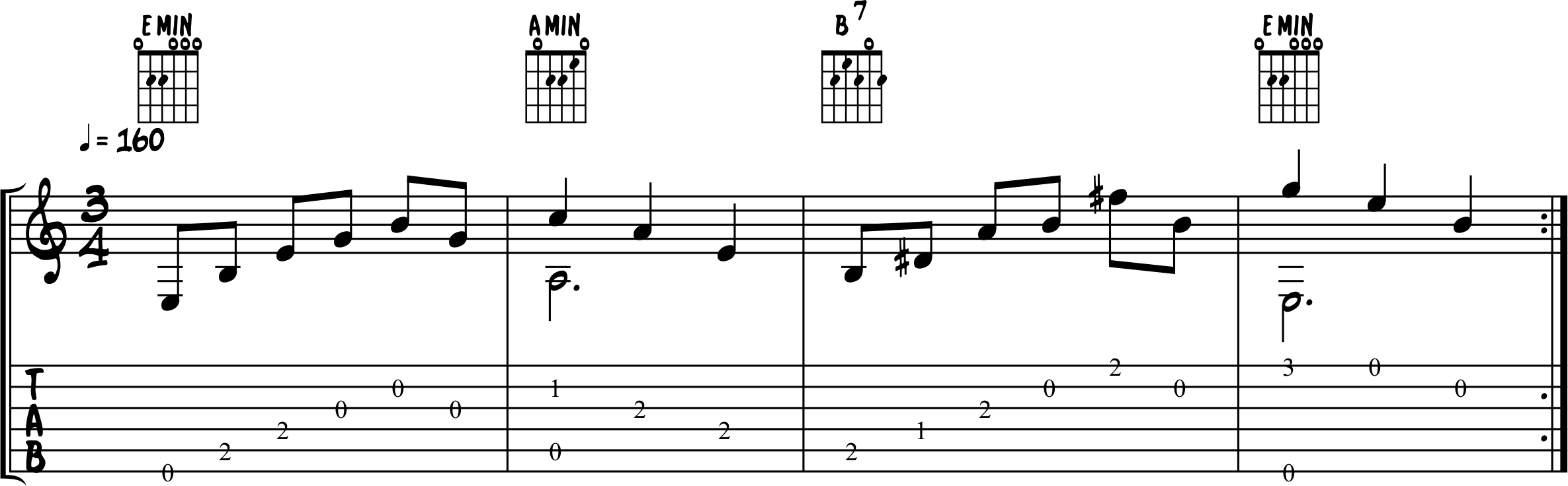 Fingerpicking Song Exercise