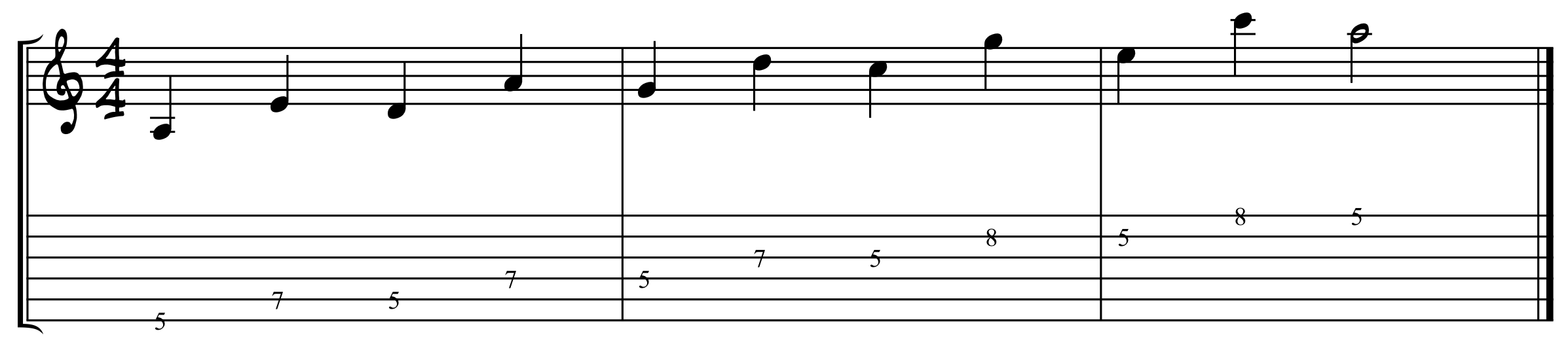 Cross String Picking Exercise 1