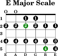 E major scale